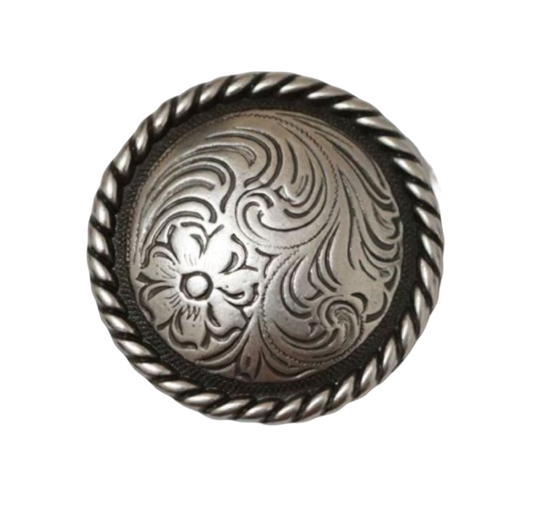 Blume 37 mm Western Concho matt zum Schrauben