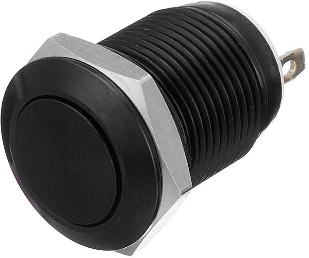 Einbauschalter - / Taster 12 mm Schwarz