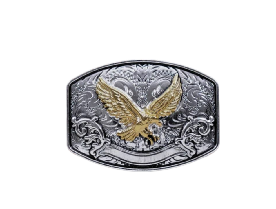 Adler Eagle Gold/Silber 45 mm Western Concho zum Schrauben