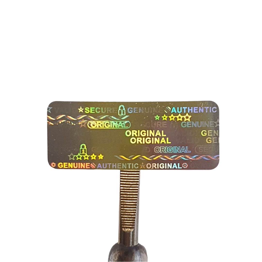 "Authentic" 3D Hologramm Sicherheitssiegel 10x25 mm Silber