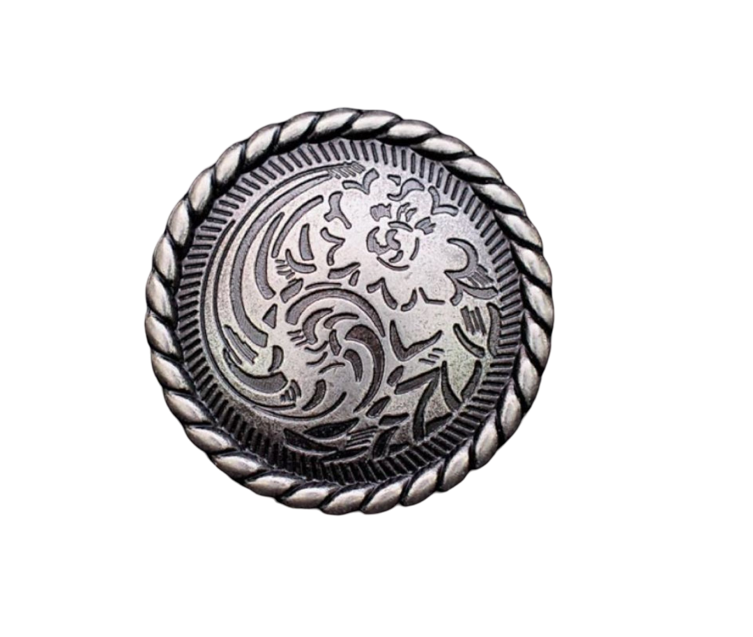 Blume 30 mm Western Concho matt Ziernieten