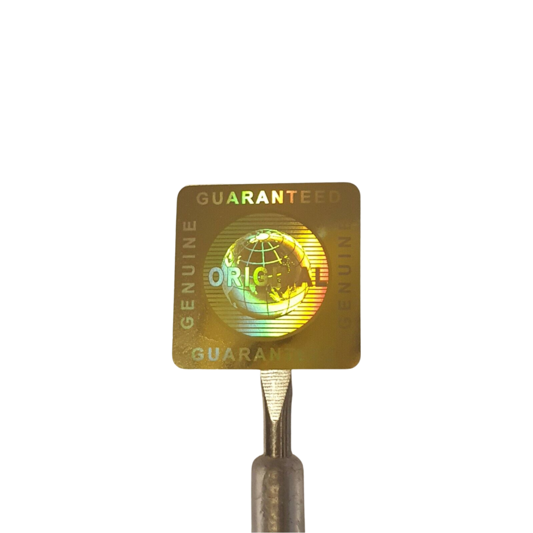 "Original" 3D Hologramm Sicherheitssiegel Gold 20x20mm mit/ohne lfd. Nummer