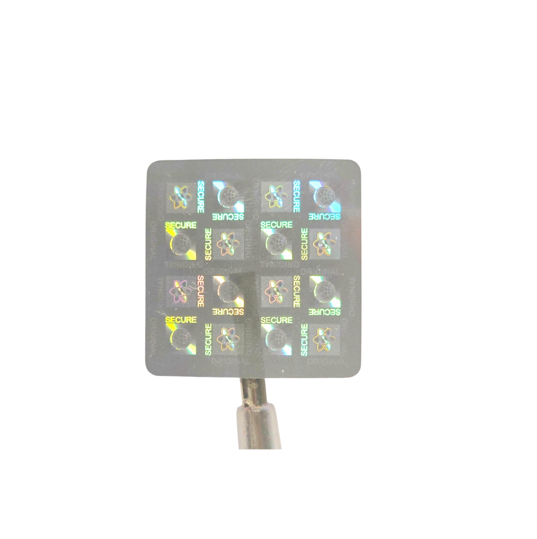 "Secure" 3D Hologramm Sicherheitssiegel 25 x 25 mm Sticker Silber